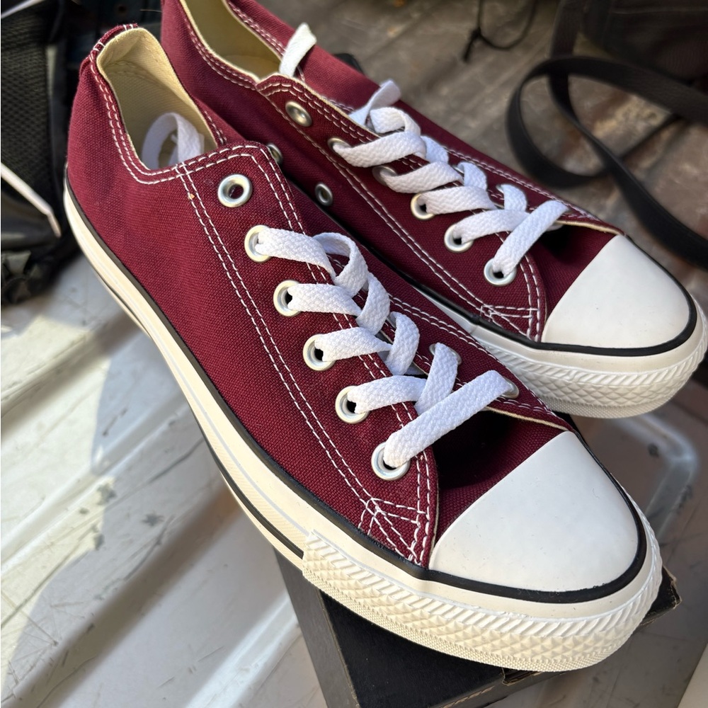 Converse Red and White Chuck Taylor Sneakers